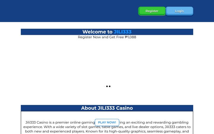 Screenshot of jili333.website