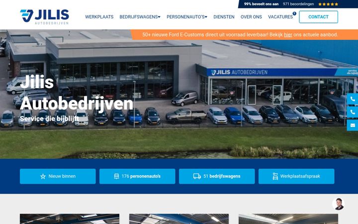 Screenshot of jilisautobedrijven.nl
