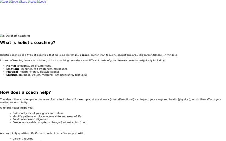 Screenshot of jillabrahartcoaching.co.uk