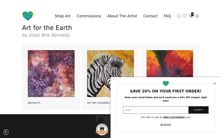 Screenshot of jillianbriekennedy.com