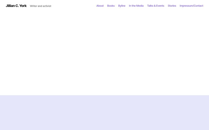 Screenshot of jilliancyork.com