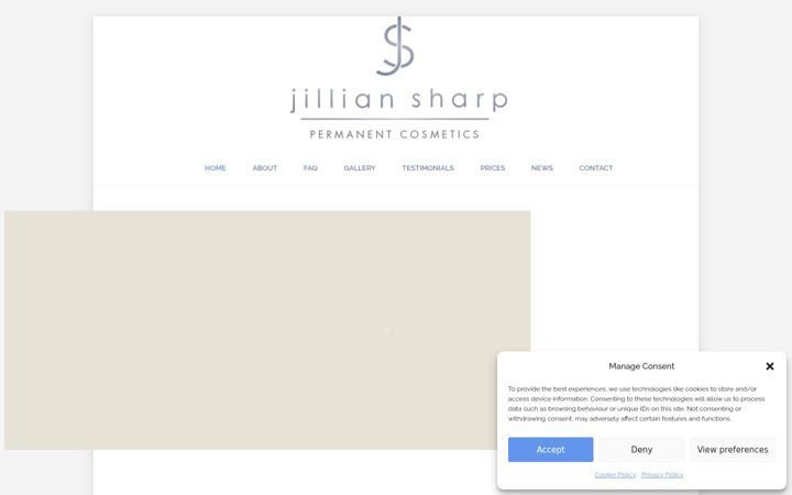 Screenshot of jilliansharp.co.uk