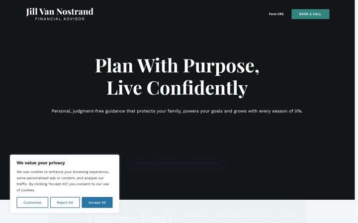 Screenshot of jillvannostrand.com