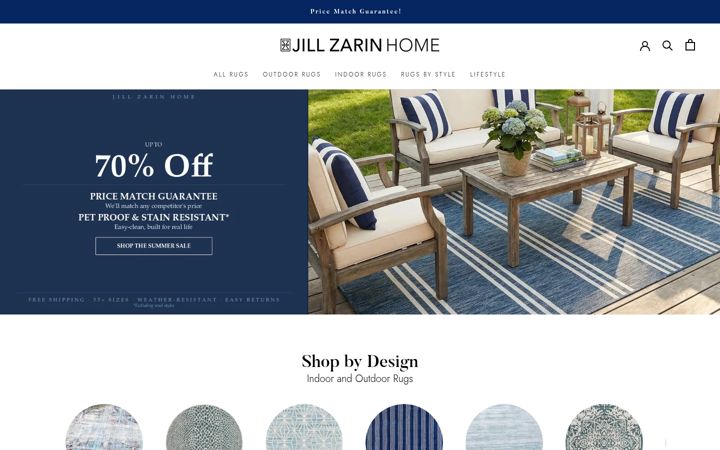 Screenshot of jillzarin.com