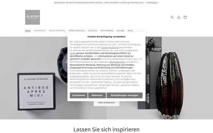 Screenshot of jilsevensinteriors.com