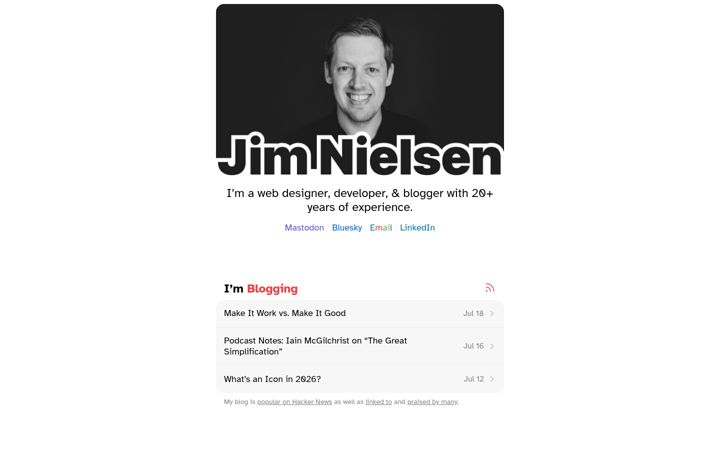 Screenshot of jim-nielsen.com