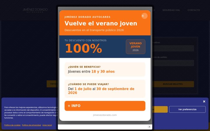 Screenshot of jimenezdoradolineasregulares.com