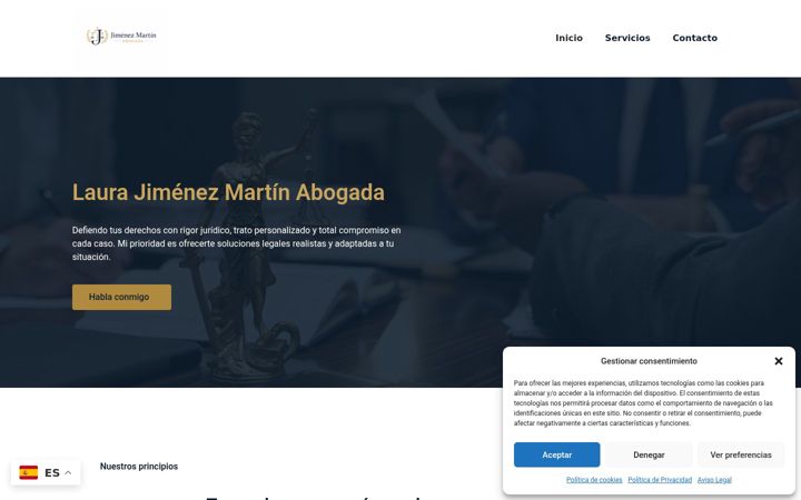 Screenshot of jimenezmartinabogada.com