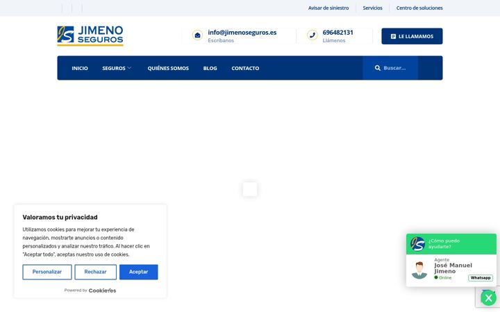 Screenshot of jimenoseguros.es