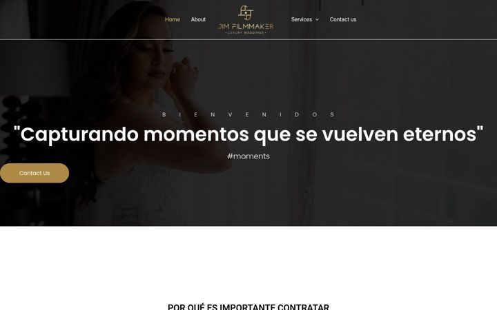 Screenshot of jimfilmmaker.com