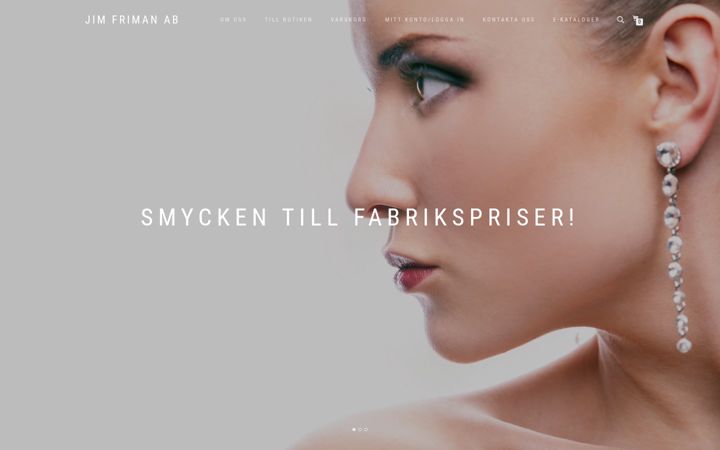Screenshot of jimfriman.se