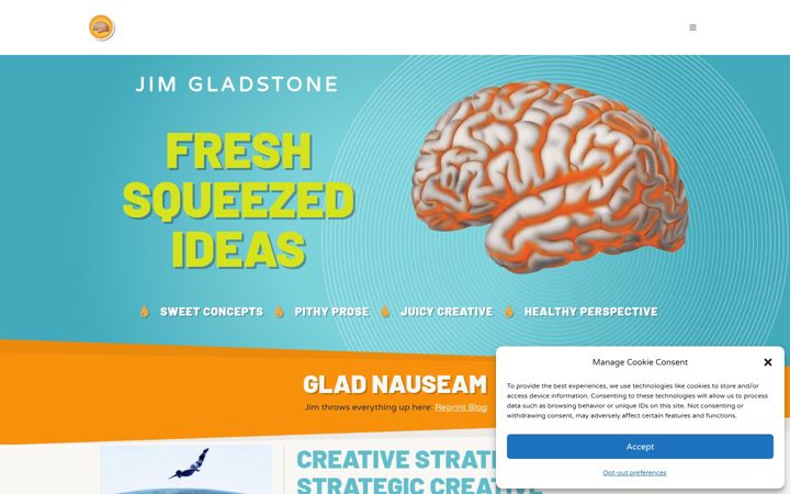Screenshot of jimgladstone.com
