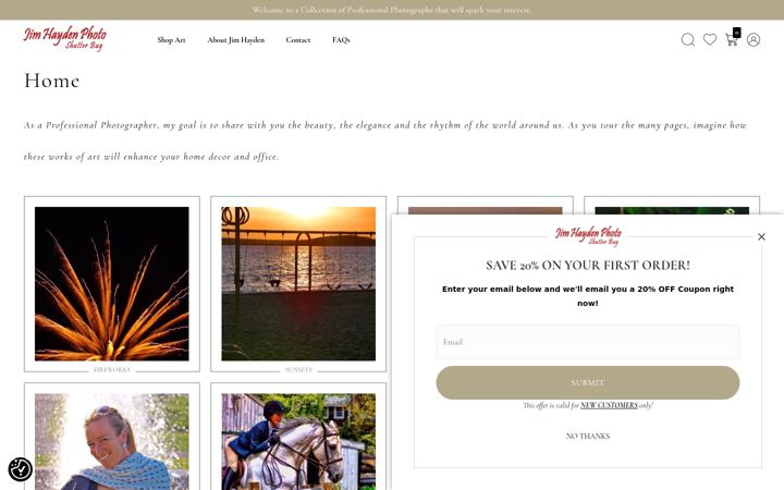 Screenshot of jimhaydenphoto.com