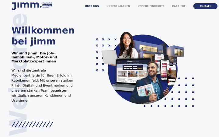 Screenshot of jimm.at