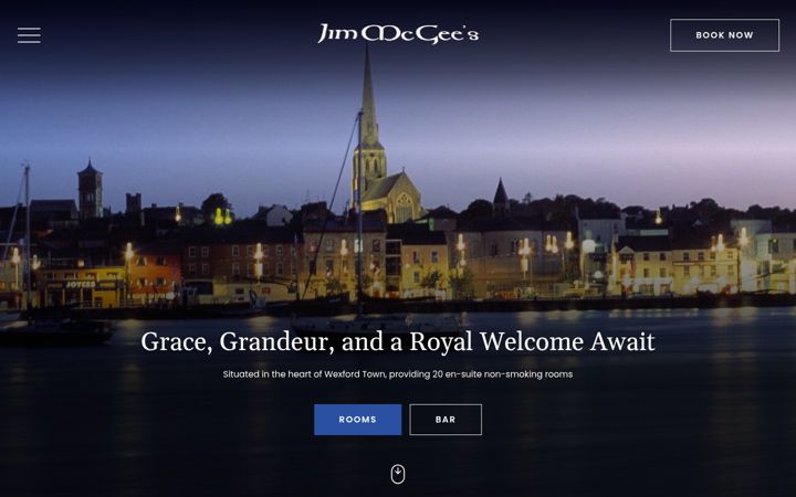 Screenshot of jimmcgees.com