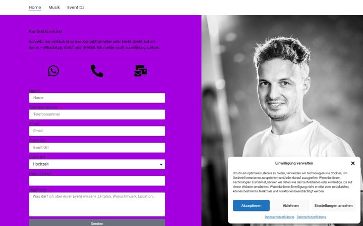 Screenshot of jimmix.de
