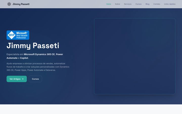 Screenshot of jimmypasseti.com.br