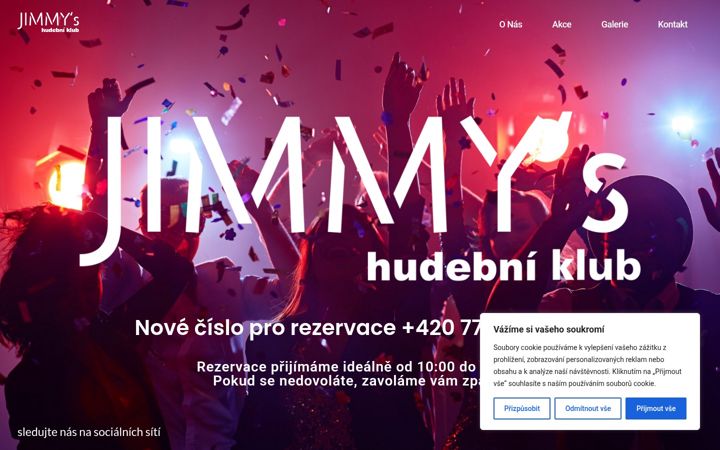 Screenshot of jimmys.cz