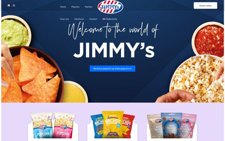 Screenshot of jimmyspopcorn.ch