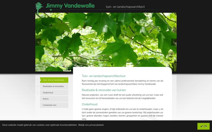 Screenshot of jimmyvandewalle.be