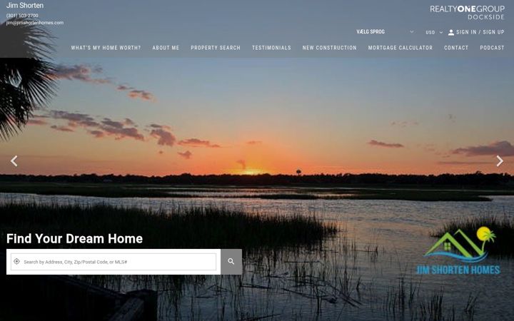 Screenshot of jimshortenhomes.com