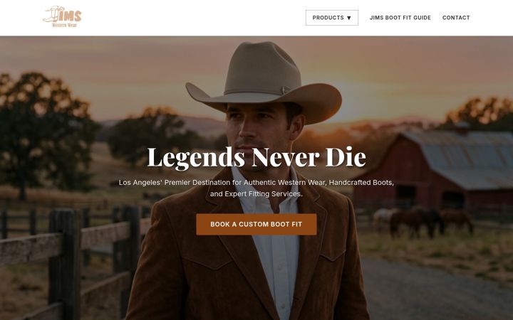 Screenshot of jimsww.com