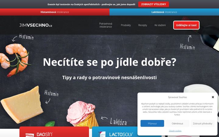 Screenshot of jimvsechno.cz