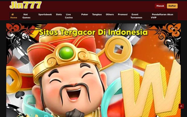 Screenshot of jin777slot.com