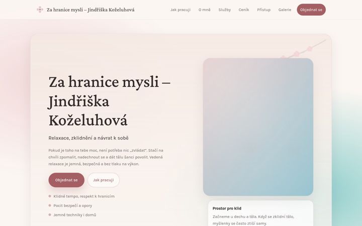 Screenshot of jindriskakozeluhova.cz