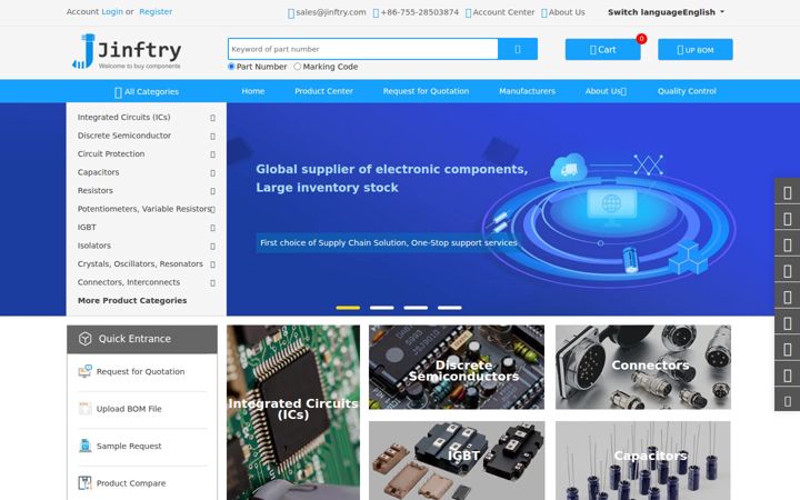 Zrzut ekranu jinftry.com