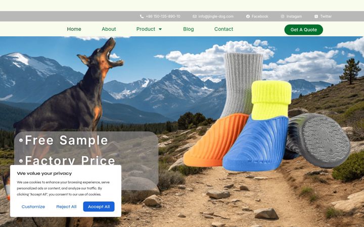 Screenshot of jingle-dog.com