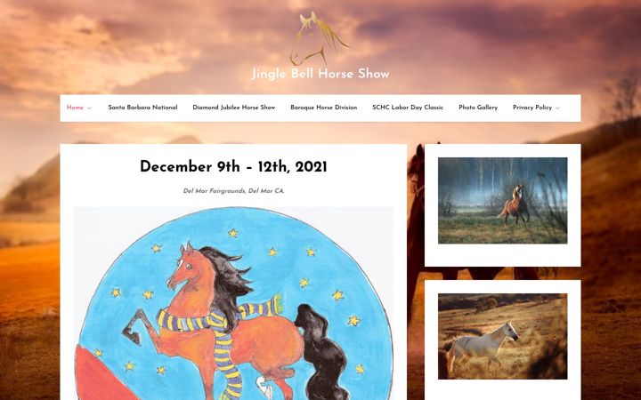 Screenshot of jinglebellhorseshow.com