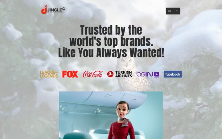 Screenshot of jingletv.com