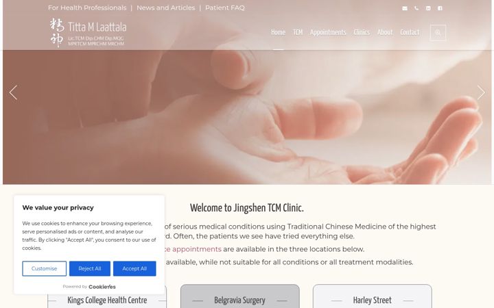 Screenshot of jingshen.co.uk