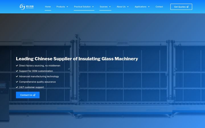 Screenshot of jingyouglass.com
