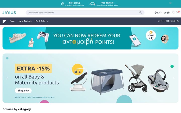 Screenshot of jinius.com.cy
