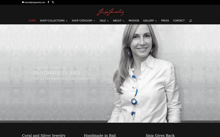 Screenshot of jinjajewelry.net