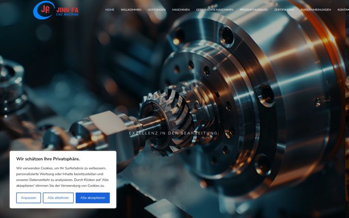 Screenshot of jinnfa.de