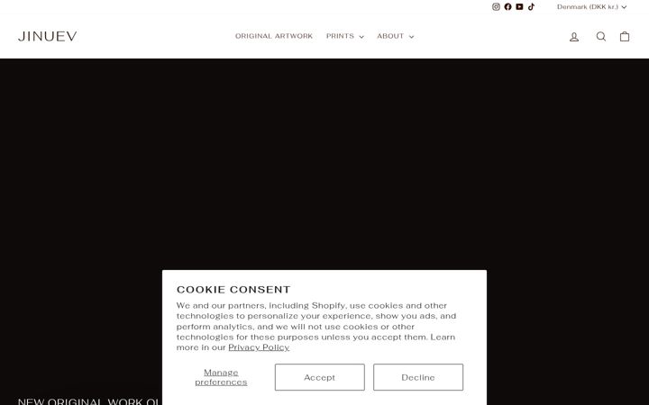 Screenshot of jinuev.com