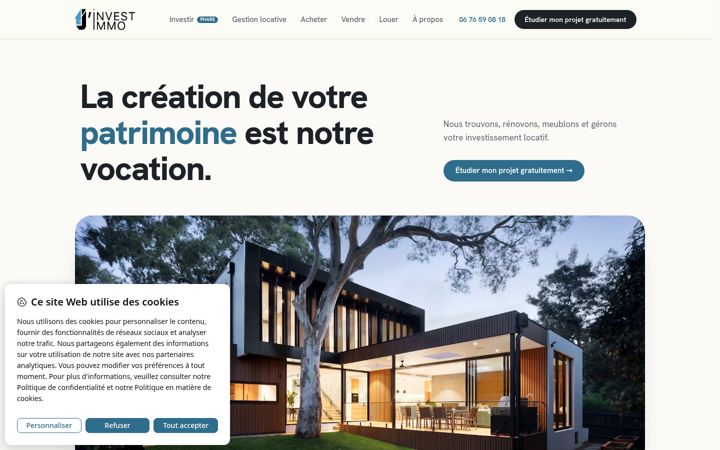 Screenshot of jinvest-immo.fr