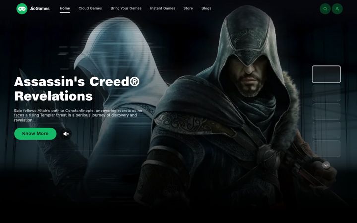 Screenshot of jiogames.com