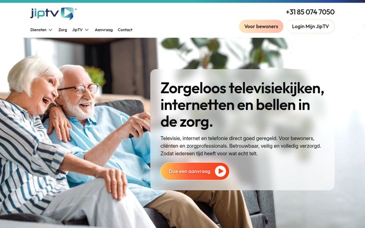 Screenshot of jiptv.nl