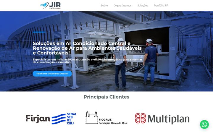 Screenshot of jirengenharia.com.br