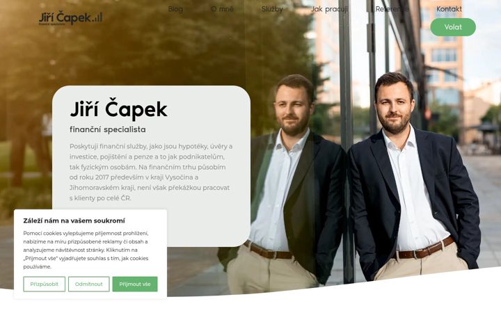 Screenshot of jiricapek.cz