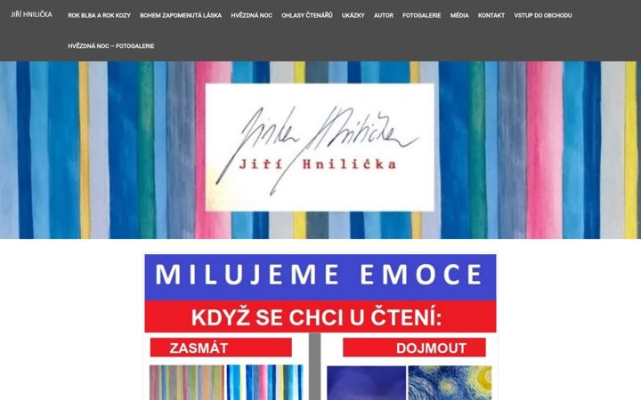 Screenshot of jirihnilicka.cz