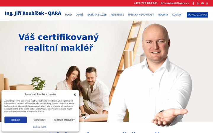 Screenshot of jiriroubicek.cz