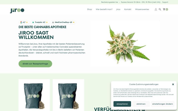 Screenshot of jiroo.de
