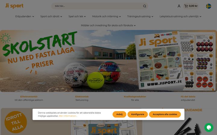 Screenshot of jisport.se
