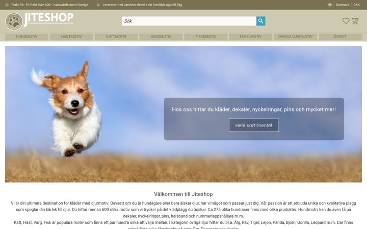Screenshot of jiteshop.se
