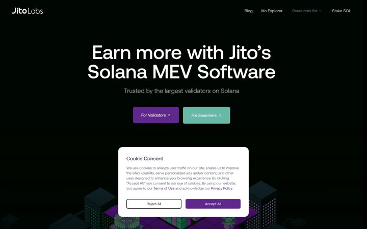 Screenshot of jito.wtf